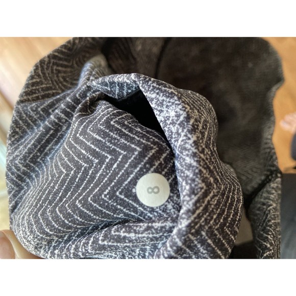 lululemon 8 herringbone ombre tie dye crop mesh 8 crop Black White - Picture 5 of 5